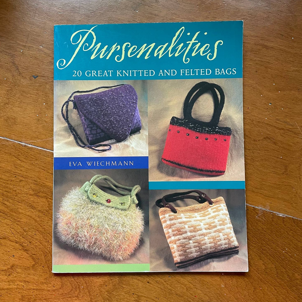 Pursenalities Knitting Felting Bags Pattern Book Purses Hobby Craft Hobo Boho